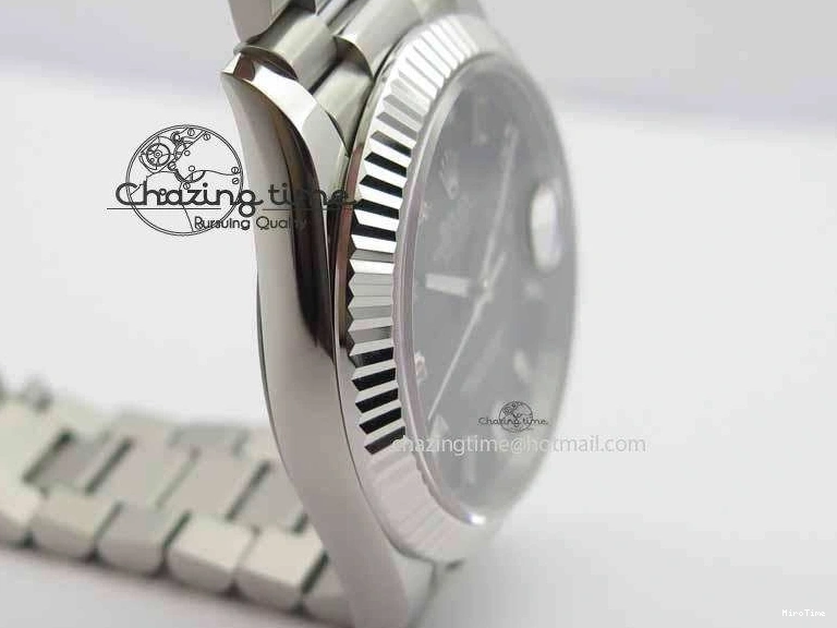 MiroTime 0503 Day Date 40mm SS BP Maker Best Edition Black Dial Diamond Markers On SS Bracelet A Casual 3691
